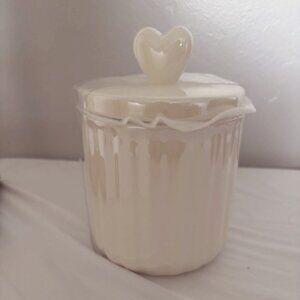 Heart Top Ceramic Vessel Target 2025 White - BRAND NEW